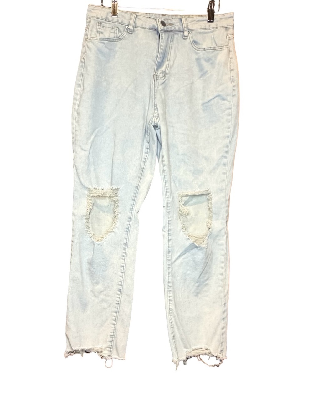 Women’s - Size 30 - High Rise Light Wash Distressed Jeans